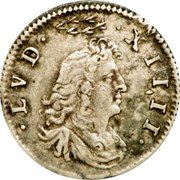 France 2 Sols (Traitants. Louis XIV) LVD XIIII coin obverse