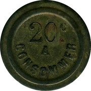 France 20 Centimes (Consommer) 20 C A CONSOMMER coin obverse France 20 Centimes (Consommer) 20 C A CONSOMMER coin obverse