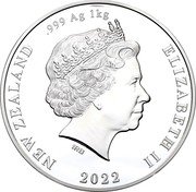 New Zealand Twenty Dollars The Four Winds 2022  Proof NEW ZEALAND .999 AG 1KG ELIZABETH II IRB 2022 coin obverse New Zealand Twenty Dollars The Four Winds 2022  Proof NEW ZEALAND .999 AG 1KG ELIZABETH II IRB 2022 coin obverse