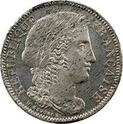 France 20 Francs (Essai by Dieudonne) DIEUDONNÉ REPUBLIQUE FRANÇAISE coin obverse France 20 Francs (Essai by Dieudonne) DIEUDONNÉ REPUBLIQUE FRANÇAISE coin obverse