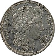 France 20 Francs (Essai by Farochon) REPUBLIQUE FRANÇAISE R. FAROCHON coin obverse France 20 Francs (Essai by Farochon) REPUBLIQUE FRANÇAISE R. FAROCHON coin obverse