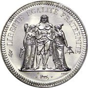 France 20 Francs (Hercules. Essai) LIBERTÉ ÉGALITÉ FRATERNITÉ DUPRÉ coin reverse France 20 Francs (Hercules. Essai) LIBERTÉ ÉGALITÉ FRATERNITÉ DUPRÉ coin reverse