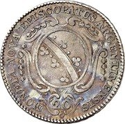 France 20 Kreuzer Ludwig Constantin von Rohan-Guemenee 1773Â G KM# 162 MONETA NOVA EPISCOPATUS ARGENTINENSIS 20 coin reverse France 20 Kreuzer Ludwig Constantin von Rohan-Guemenee 1773Â G KM# 162 MONETA NOVA EPISCOPATUS ARGENTINENSIS 20 coin reverse