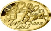 France 200 Euro (Rugby 200th Anniversary) 1823 1923 2023 200 ANS DU RUGBY coin reverse