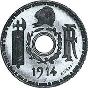 France 25 Centimes (2d Essai de Becker) RF 1914 ESSAI coin obverse France 25 Centimes (2d Essai de Becker) RF 1914 ESSAI coin obverse