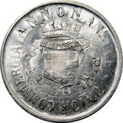 France 25 Centimes Annonay Essai. Double Hammered 1918 UNION COMMERCIALE & INDUSTRIELLE 25C. 1918 coin reverse France 25 Centimes Annonay Essai. Double Hammered 1918 UNION COMMERCIALE & INDUSTRIELLE 25C. 1918 coin reverse