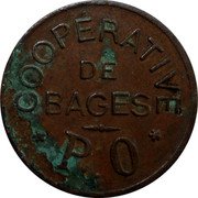 France 25 Centimes (Cooperative. Bages) COOPERATIVE DE BAGES P.O coin obverse France 25 Centimes (Cooperative. Bages) COOPERATIVE DE BAGES P.O coin obverse