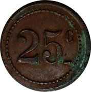 France 25 Centimes (Cooperative. Bages) 25C coin reverse France 25 Centimes (Cooperative. Bages) 25C coin reverse