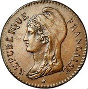 France 25 Centimes Essai. Dupre 1794 L'AN 3 REPUBLIQUE FRANCAISE coin obverse France 25 Centimes Essai. Dupre 1794 L'AN 3 REPUBLIQUE FRANCAISE coin obverse