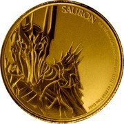 Niue 250 Dollars Charles III Sauron 2023  BU SAURON © & TM NEW LINE PRODUCTION INC. (S23) 1 OZ 9999 FINE GOLD coin reverse Niue 250 Dollars Charles III Sauron 2023  BU SAURON © & TM NEW LINE PRODUCTION INC. (S23) 1 OZ 9999 FINE GOLD coin reverse
