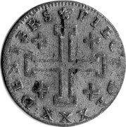 France 30 Deniers (Francis III. Lorraine) KM# 125 PIECE.DE.XXX.DENIERS coin reverse France 30 Deniers (Francis III. Lorraine) KM# 125 PIECE.DE.XXX.DENIERS coin reverse