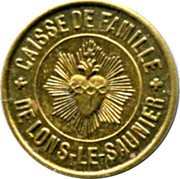 France 5 Centimes (Caisse de Famille. Lons-le-Saunier) CAISSE DE FAMILLE DE LONS-LE-SAUNIER coin obverse France 5 Centimes (Caisse de Famille. Lons-le-Saunier) CAISSE DE FAMILLE DE LONS-LE-SAUNIER coin obverse