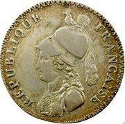 France 5 Decimes (Essai by Lorthior) REPUBLIQUE FRANÇAISE coin obverse France 5 Decimes (Essai by Lorthior) REPUBLIQUE FRANÇAISE coin obverse