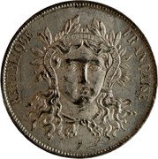 France 5 Francs (Essai by Gayrard) KM# Pn59 LIBERTÉ ÉGALITÉ FRATERNITÉ GAYRARD REPUBLIQUE FRANÇAISE coin obverse France 5 Francs (Essai by Gayrard) KM# Pn59 LIBERTÉ ÉGALITÉ FRATERNITÉ GAYRARD REPUBLIQUE FRANÇAISE coin obverse