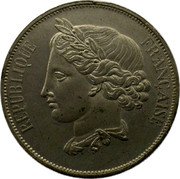 France 5 Francs Essai by Gayrard 1848 KM# Pn60 REPUBLIQUE FRANÇAISE coin obverse France 5 Francs Essai by Gayrard 1848 KM# Pn60 REPUBLIQUE FRANÇAISE coin obverse