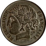 France 5 Francs Essai by Leclerc 1848 KM# Pn78 REPUBLIQUE FRANÇAISE L. LECLERC coin obverse France 5 Francs Essai by Leclerc 1848 KM# Pn78 REPUBLIQUE FRANÇAISE L. LECLERC coin obverse