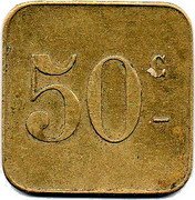 France 50 Centimes (Pont-sur-Saulx) 50 C coin reverse France 50 Centimes (Pont-sur-Saulx) 50 C coin reverse