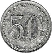 France 50 Centimes (St Sulpice. Tarn) 50 C coin reverse France 50 Centimes (St Sulpice. Tarn) 50 C coin reverse