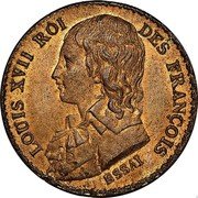 France 6 Deniers (Louis XVII - Essai) X# E4 ESSAI LOUIS XVII ROI DES FRANÇOIS coin obverse France 6 Deniers (Louis XVII - Essai) X# E4 ESSAI LOUIS XVII ROI DES FRANÇOIS coin obverse