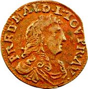 France Denier Tournois (Frederic-Maurice de la tour d'Auvergne Wig. Roses) FRE.MAV.D.L.TO.PR.AV coin obverse France Denier Tournois (Frederic-Maurice de la tour d'Auvergne Wig. Roses) FRE.MAV.D.L.TO.PR.AV coin obverse