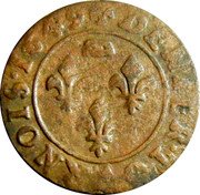 France Denier Tournois (Gaston d'Orleans 7th Type) DENIER.TOVRNOIS.1649 coin reverse
