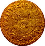 France Denier Tournois (Louis XIII. Aix. 1st Type) LOYS. XIII. R. D. FRAN. ET. NAVA. & coin obverse France Denier Tournois (Louis XIII. Aix. 1st Type) LOYS. XIII. R. D. FRAN. ET. NAVA. & coin obverse