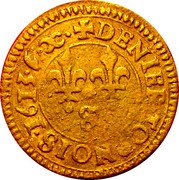 France Denier Tournois (Louis XIII. Aix. 1st Type) DENIER.TOVRNOIS.1613 & coin reverse France Denier Tournois (Louis XIII. Aix. 1st Type) DENIER.TOVRNOIS.1613 & coin reverse