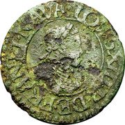 France Denier Tournois (Louis XIII. Amiens) .LOVIS.XIII.R.DE.FRAN.ET.NAVA coin obverse