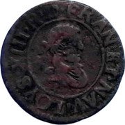 France Denier Tournois (Louis XIII Riom. 1st Type) LOYS.XIII.R.D.FRAN.ET.NAV(A). coin obverse