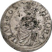 France Double Batzen (City of Thann) KM# 10 S THEOBALDVS 1623 coin reverse France Double Batzen (City of Thann) KM# 10 S THEOBALDVS 1623 coin reverse