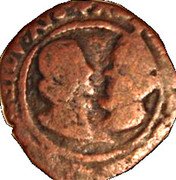 France Double Denier (Alberto and Isabella. 2nd Type) ALB. ET. YSABELLA. D. G. ARCHIDV. AVST coin obverse France Double Denier (Alberto and Isabella. 2nd Type) ALB. ET. YSABELLA. D. G. ARCHIDV. AVST coin obverse