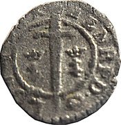 France Double Denier (Henry II. Cross of Jerusalem) HENRI. D. G. LOTH. DVX. coin obverse France Double Denier (Henry II. Cross of Jerusalem) HENRI. D. G. LOTH. DVX. coin obverse