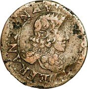 France Double Lorrain (Louis XIII Stenay Mint. 12th Type) LOVYS.XIII.R.DE.FRAN.ET.NAV coin obverse France Double Lorrain (Louis XIII Stenay Mint. 12th Type) LOVYS.XIII.R.DE.FRAN.ET.NAV coin obverse