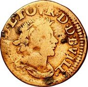 France Double of Sedan Frederic-Maurice 15th type 1642  Varieties exist F.M.D.L.TOVR.D.D.BVILL coin obverse France Double of Sedan Frederic-Maurice 15th type 1642  Varieties exist F.M.D.L.TOVR.D.D.BVILL coin obverse