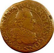 France Double Tournois Charles I 13th type 1635  CAROLVS.GONZ.D.M.ET.PRIN.AR. coin obverse France Double Tournois Charles I 13th type 1635  CAROLVS.GONZ.D.M.ET.PRIN.AR. coin obverse