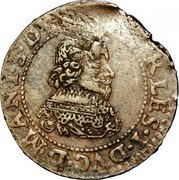 France Double Tournois (Charles I 17th type) CHARLES.I.DVC.D.MANT.S.DAR coin obverse