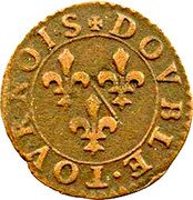 France Double Tournois (Francis 10th Type) DOVBLE. TOVRNOIS coin reverse France Double Tournois (Francis 10th Type) DOVBLE. TOVRNOIS coin reverse