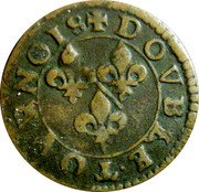 France Double Tournois (Francis 18th Type) DOVBLE.OVRNOIS coin reverse France Double Tournois (Francis 18th Type) DOVBLE.OVRNOIS coin reverse