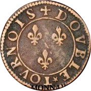 France Double Tournois (Francis 6th Type) DOVBLE TOVRNOIS coin reverse France Double Tournois (Francis 6th Type) DOVBLE TOVRNOIS coin reverse