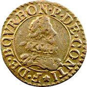 France Double Tournois (Francis 9th Type) F. DE. BOVRBON. P. DE. CONTI coin obverse France Double Tournois (Francis 9th Type) F. DE. BOVRBON. P. DE. CONTI coin obverse
