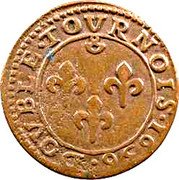 France Double Tournois (Frederic Henry 1st type) DOVBLE.TOVRNOIS.1636. coin reverse France Double Tournois (Frederic Henry 1st type) DOVBLE.TOVRNOIS.1636. coin reverse