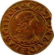 France Double Tournois (Gaston d'Orleans 12th Type) GASTON.VSV.DE.LA.SOV.DOM coin obverse