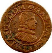 France Double Tournois (Gaston d'Orleans 7th Type) GASTON.VSVF.DE.LA.SOV.DOMB coin obverse