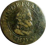 France Double Tournois (Henri IV Lyon Mint. 2nd Type) HENRI.IIII.R.DE.FRAN.ET.NAVAR D. coin obverse France Double Tournois (Henri IV Lyon Mint. 2nd Type) HENRI.IIII.R.DE.FRAN.ET.NAVAR D. coin obverse
