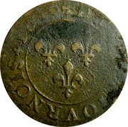 France Double Tournois (Henri IV Lyon Mint. 2nd Type) DOVBLE TOVRNOIS 1610 coin reverse France Double Tournois (Henri IV Lyon Mint. 2nd Type) DOVBLE TOVRNOIS 1610 coin reverse