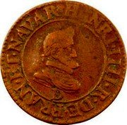 France Double Tournois Henri IV Lyon Mint 1607 D HENRI IIII R DE FRAN ET NAVAR coin obverse France Double Tournois Henri IV Lyon Mint 1607 D HENRI IIII R DE FRAN ET NAVAR coin obverse
