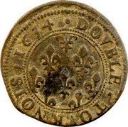 France Double Tournois (Henriette of Lorraine) DOVBLE.TOVRNOIS.1634. coin reverse France Double Tournois (Henriette of Lorraine) DOVBLE.TOVRNOIS.1634. coin reverse