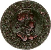 France Double Tournois (Louis XIII Amiens Mint. 2nd Type) LOVIS. XIII. R. DE. FRAN. ET. NAVA. X coin obverse France Double Tournois (Louis XIII Amiens Mint. 2nd Type) LOVIS. XIII. R. DE. FRAN. ET. NAVA. X coin obverse