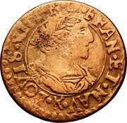 France Double Tournois (Louis XIII Bordeaux Mint. 14th Type) LOVIS.XIII.R.D.FRAN.ET.NAV.K coin obverse