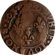 France Double Tournois (Louis XIII Bordeaux Mint. 8th Type) DOVBLE.TOVRN.OIS.1637 coin reverse France Double Tournois (Louis XIII Bordeaux Mint. 8th Type) DOVBLE.TOVRN.OIS.1637 coin reverse